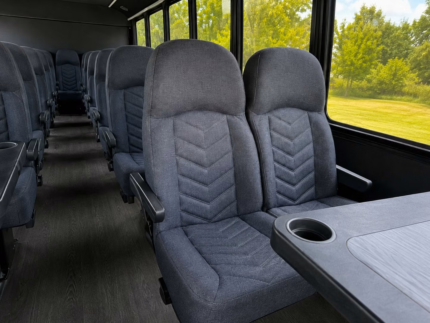 18 passenger minibus inside