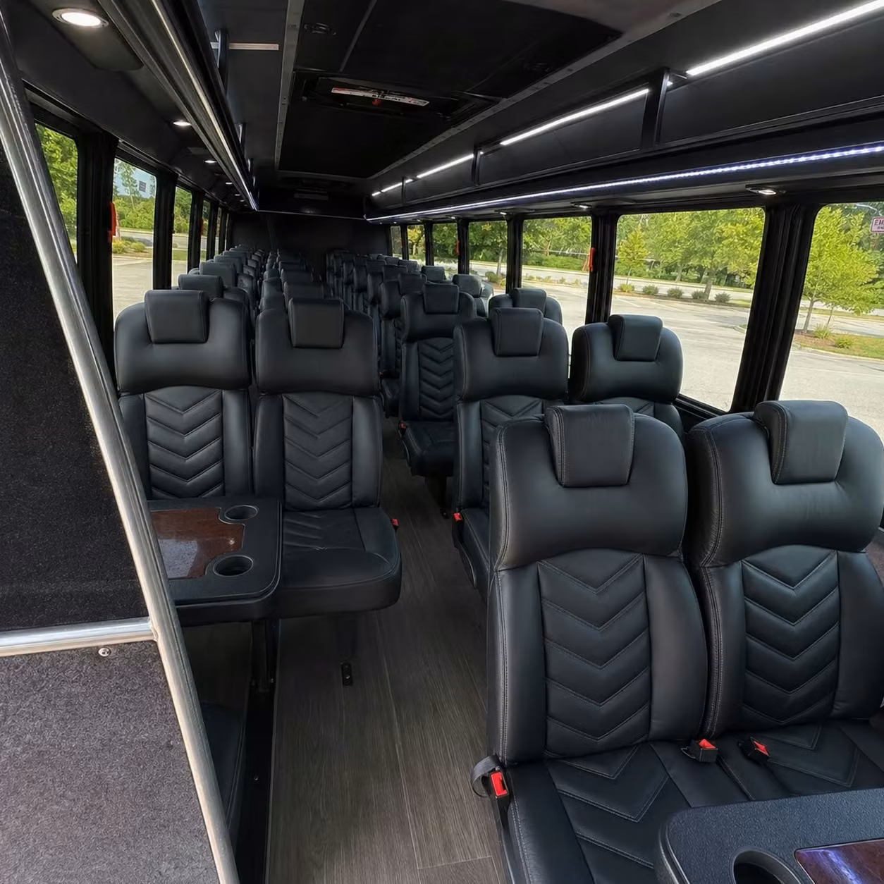 28 passenger minibus interior