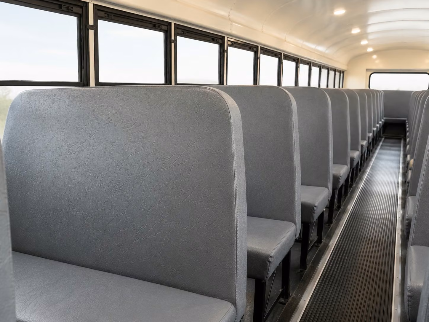 school bus inside