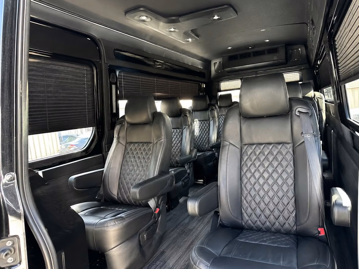 sprinter van with driver inside